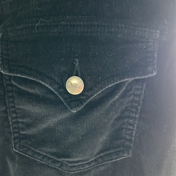 Size 10 black soft corduroy, all snaps and buttons, winter is coming! - Picture 3 of 5